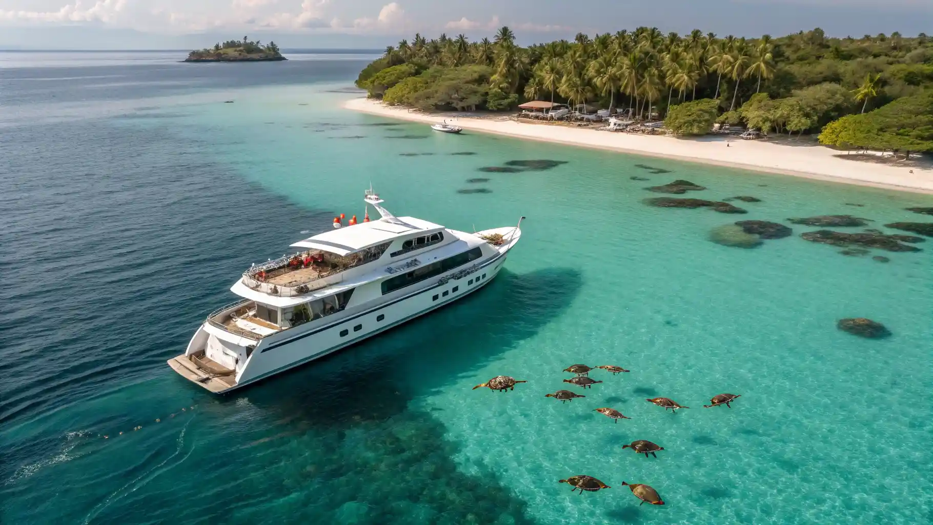 Elegant White Yacht Gili Trawangan | Lombok Yacht