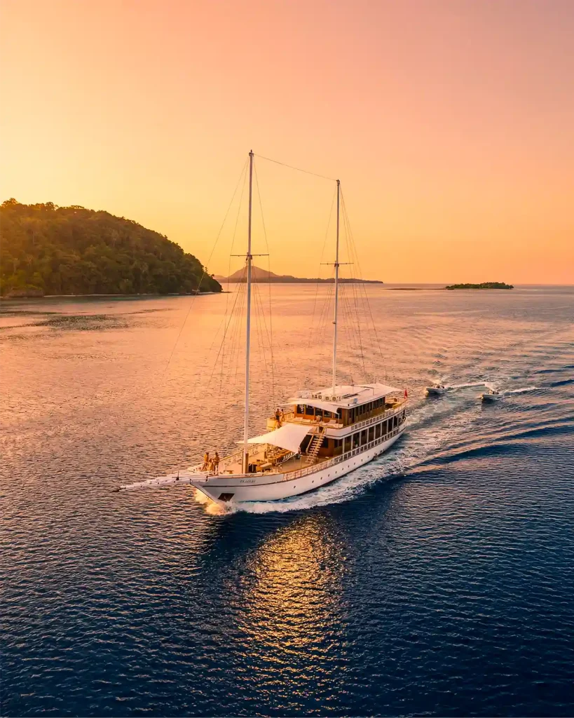 Motor yacht Fenides on open water