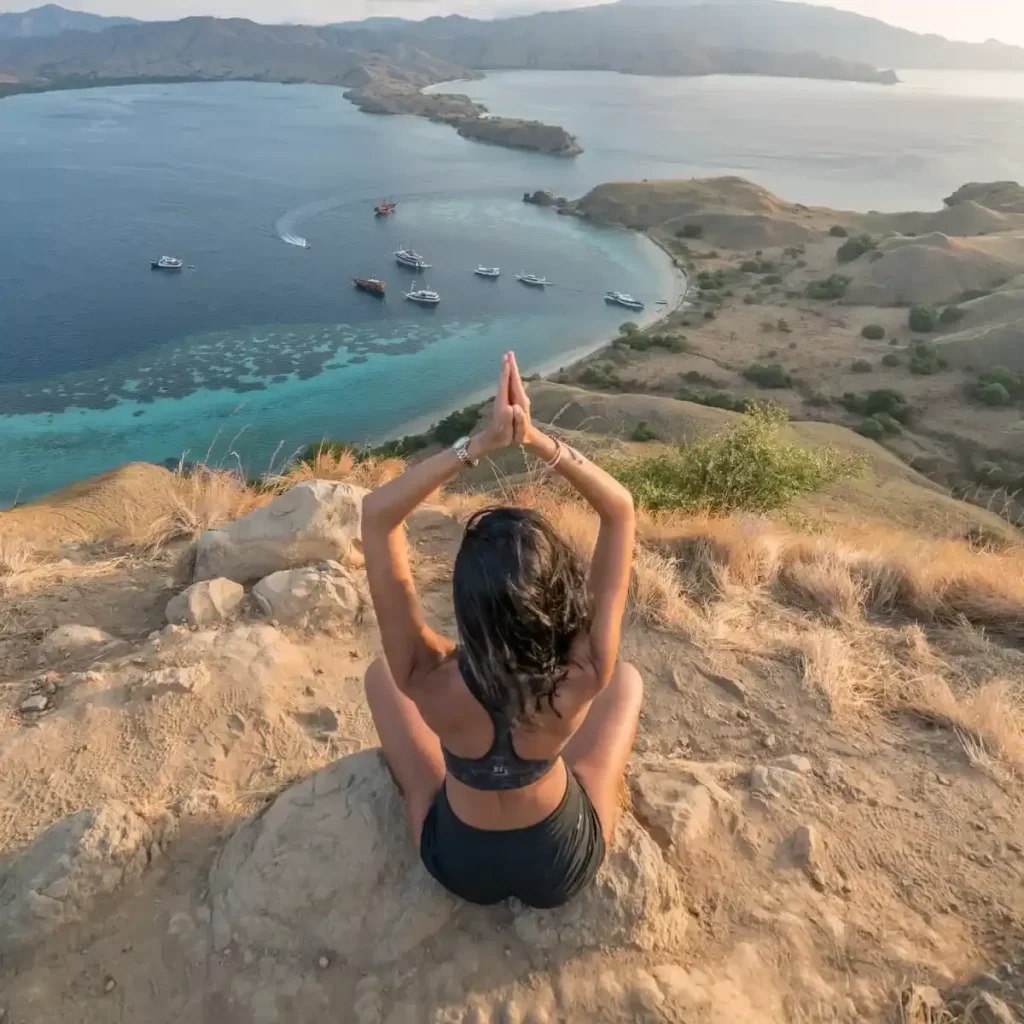 Ridge viewpoint over Gili Lawa in Komodo National Park